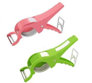 Dreammall 2 in 1 Multipurpose cutter with peeler Vegetable & Fruit cutter Vegetable Chopper