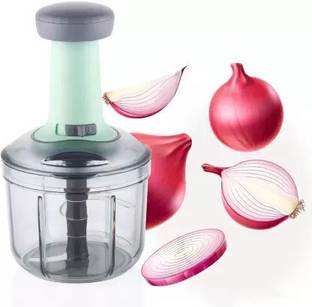VEKSOR by Veksor Chopper, Onion Cutter, Onion Chopper, Vegetable Chopper (Teal, 900ml. 4 Blades) Vegetable & Fruit Chopper