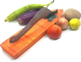 Mystrkiho Traditional Iron Blade Wooden Board Vegetable Fruit Cutter Vegetable & Fruit Chopper