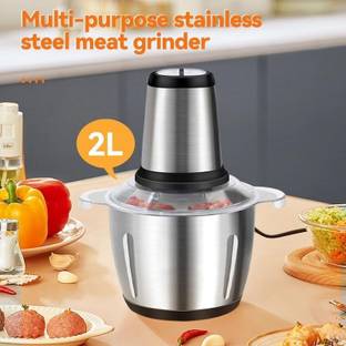 Lariox Stainless Steel Electric Meat Grinders with Bowl for Kitchen Food Chopper, Meat, Vegetables, Onion, Garlic Slicer Dicer, Fruit & Nuts Blender Vegetable & Fruit Chopper