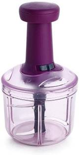 MAGICSPOON Chopper, Dry Fruit Chopper, Dry Fruit Cutter, Push Chopper (Purple, 900ml) Vegetable & Fruit Chopper