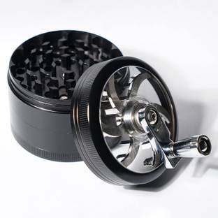 AERALUX Manual Crusher 4 Layers Spice Grinder Zinc Alloy 60mm with Filter Chopper