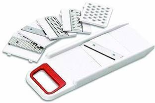 GATIHAM VENTURE Plastic 6 in 1 Vegetables Slicer, Cutter and Fruit Dicer Grater Set(Multi) Vegetable Grater & Slicer