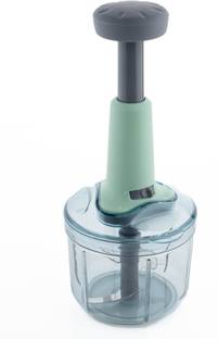 MAGICSPOON Chopper, Onion Chopper, Vegetable Chopper, Onion Cutter (Pink,900 ml,4 Blades) Vegetable & Fruit Chopper