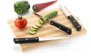 MAGICSPOON Rivet Knife Set For Kitchen with Stainless Steel Blade (Set of 3) Vegetable & Fruit Chopper