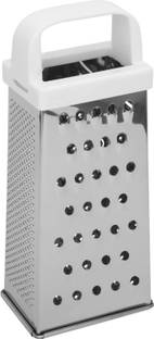 fackelmann 4 Sided Stainless Steel Universal Grater for Grating, Slicing, Zesting,Shredding Vegetable Grater