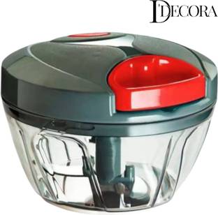 DDecora 3 Stainless Steel Blade, powerful mini handy quick 450 ml (GRAY) Vegetable & Fruit Chopper