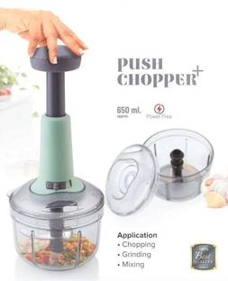 OFFYX Push Chopper Quick Chopper Chop & Churn Vegetables & Dry Fruits Vegetable & Fruit Chopper