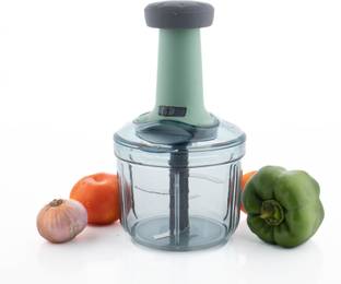 MAGICSPOON Chopper, Onion Chopper, Vegetable Chopper, Onion Cutter (Teal, 900ml. 4 Blades) Vegetable & Fruit Chopper