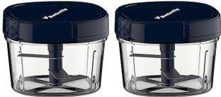 Butterfly Premium Plastic Vegetable Chopper 600 ml Blue (Pack of 2) Vegetable Chopper