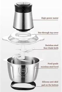 R.T. Impex Heavy Food Chopper,Vegetables,Onion, Garlic Slicer Machine, Fruit & Nuts Blender Electric Vegetable & Fruit Chopper
