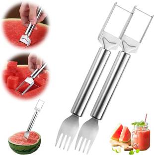 Pamidhar by Dwiza Watermelon Cutter Slicer, 2 in 1 Watermelon Fork & Slicer,Fruit Fork Cutter Watermelon Slicer