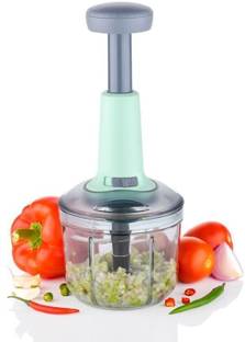 varniraj industries by Varniraj Industries Food Chopper 900ml, Steel Large Manual Hand-Press Vegetable Chopper Vegetable & Fruit Chopper