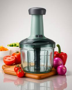 Excellent Push Chopper 1000 ML with 6 Blades for Effortless Chopping, Vegetables Cutter Vegetable & Fruit Chopper