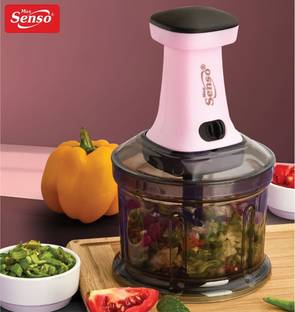 Max Senso by rishitkitchenware Unbreakable Push Chopper Vegetable Chopper with Sharp Steel Blades Onion Chopper Vegetable & Fruit Chopper