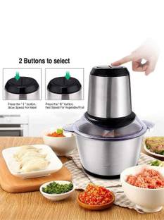 Lariox Stainless Steel Electric Meat Grinders with Bowl for Kitchen Food Chopper, Meat, Vegetables, On...