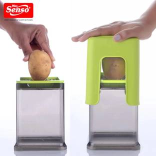 Max Senso Unbreakable Finger Chips Machine , Super Efficient French Fries Cutter Vegetable & Fruit Chopper