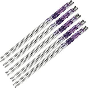 Swilco Eating, Decorative Steel Chinese, Japanese, Korean, Vietnamese Chopstick