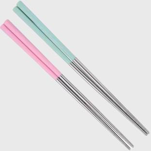 Hichaki Traders Eating, Cooking, Chewing, Training, Decorative Stainless Steel, Silicone Korean, Chinese, Japanese, Vietnamese Chopstick