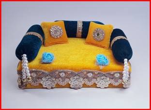 R D Handicraft Thakur ji Singhasan, Laddu Gopal ji Singhasan, Bal Gopal ji Singhasan Silk All Purpose Chowki