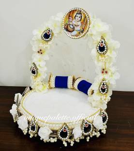 Unique Palette Wooden Pooja Chowki