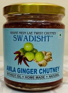 SWADISHT Amla Ginger Chutney (Pack of 2, 220 gm) Chutney Paste