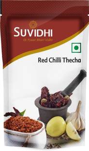 Suvidhi Red Chilli Thecha 100gm Each (Pack of 12) Chutney Paste