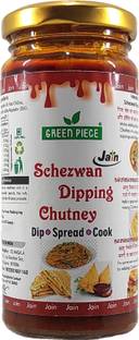 GREEN PIECE Jain Schezwan Dipping Chutney Dip/Spread/Cook 250gm Chutney Paste