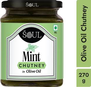 Soul Mint Chutney in Olive Oil 270 Grams Chutney Paste