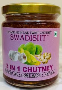 SWADISHT 3 in 1 Chutney (Pack of 2, 220 gm) Chutney Paste