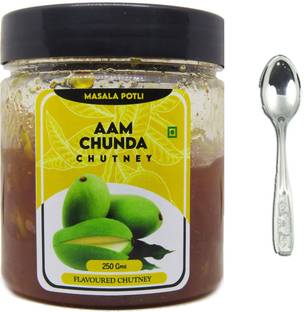 Masala Potli Homemade Fresh Sweet & Sour Aam Chhunda | Khatti Meethi Chutney Shredded Chatni Chutney Paste