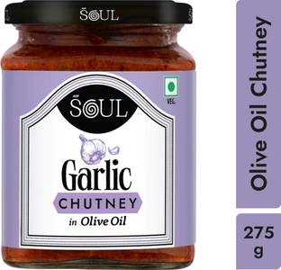 Soul Garlic Chutney in Olive Oil 275 Grams Chutney Paste
