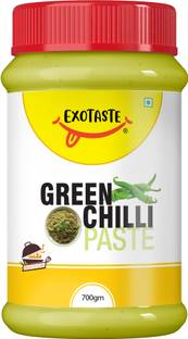 EXOTASTE Green Chilli Paste, Ready-to-Cook, to Instantly Add a Spicy Twist to Your Meals Chutney Paste