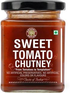 Organic Nation Sweet Tomato Chutney| Sweet & Tangy Dip | Natural Ingredients Chutney Paste