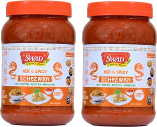 SWAD Hot & Spicy Schezwan 2kg | Dip | Spread | Chutney | Marinate Chutney Paste