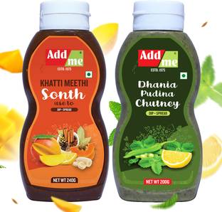 Add me ADDME-PACK2-PUDINA210G-KHATIMETHI-240G Chutney Paste