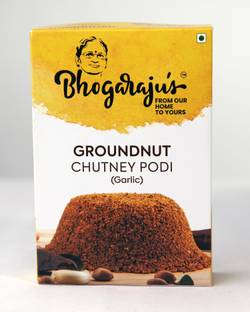 Bhogarajus Healthy & Tasty Ready to Eat Groundnut With Garlic Chutney Pudi 100g Chutney Powder