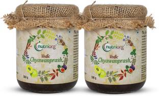 Nutriorg Vedic Chyawanprash - Made from 54 Organic Herbs (500gx2)