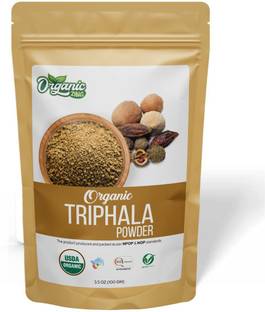 Organic Zing Presents Organic Triphala Powder – Sundried Amla, Bibhitaki and Haritaki Fruits