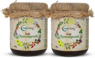 Nutriorg Vedic Chyawanprash - Made from 54 Organic Herbs (500gx2)