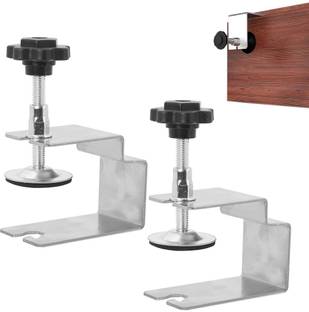 SERPLEX 2Pcs Cabinet Drawer Installation Front Adjustable Clamps Jig Combination Chisel Set