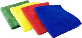 Shopfleet Microfiber Cleaning Cloths for Home Kitchen car Bike Window Glass Laptop Wet and Dry Cotton Cleaning Cloth