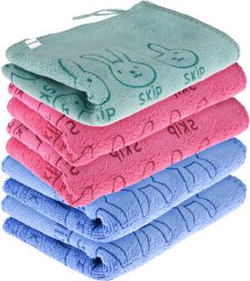 HOMESTIC Reusable Skip Cleaning Towel for Kitchen|BabyCleaning Towel|30x40|Packof 5|Multi Wet and Dry Microfiber Cleaning Cloth