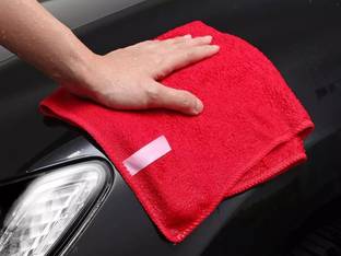 NAVYA MicrofiberCleaning Cloth For Kitchen,car,bike,home,Glass cleaning cloth(Red) Dry Microfiber Cleaning Cloth