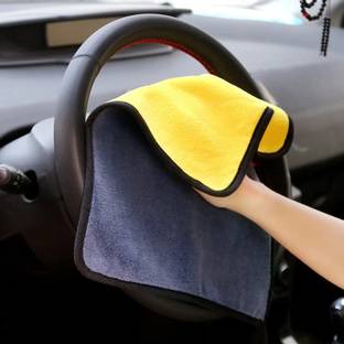 GaxQuly Dual Sided Microfiber Towel for Car Cleaning, Washing, Detailing Thick Plush Wet and Dry Microfiber Cleaning Cloth