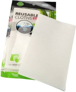 Not available Reusable Kitchen Wipes Highly Absorbent, Washable, Breathable and Durable Magic Kitchen Towel for Kitchen, Bathroom Windows, dusting etc. Dry Cotton Cleaning Cloth