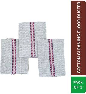 IMVELO Cotton Cleaning Floor Dusting Reusable Mop | Pack of 3 Wet and Dry Cotton Cleaning Cloth
