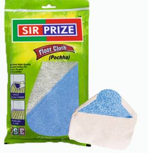 Sir Prize Cotton Floor Cleaning Cloth With Scrubby strips the corner (Pocha) for Mopping Wet and Dry Cotton Cleaning Cloth