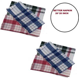PITRADEV BIG SIZE20*20 INCH 100%Cotton,Multipurpose Kitchen,Chapati Napkin&Cleaning Cloth Wet and Dry Cotton Cleaning Cloth