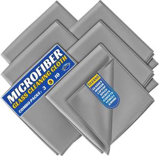 F8WARES Glass Cleaning Cloth for Windows Mirrors- Microfiber Cloth - Glass Cleaner Cloth Wet and Dry Microfiber Cleaning Cloth